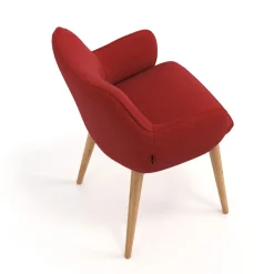 Sedia Nordica Nora, Gambe in legno, Certificata