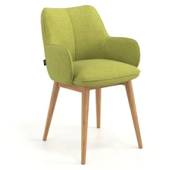 Sedia Nordica Nora, Gambe in legno, Certificata