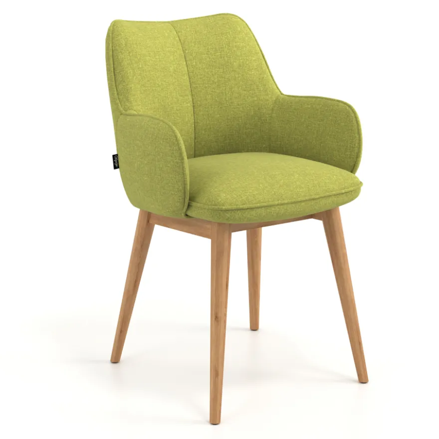 Sedia Nordica Nora, Gambe in legno, Certificata