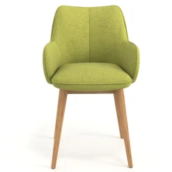 Sedia Nordica Nora, Gambe in legno, Certificata