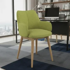 Sedia Nordica Nora, Gambe in legno, Certificata