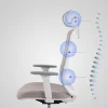 Sedia operativa professionale Task con poggiatesta e design arrotondato