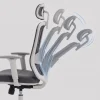 Sedia operativa professionale Task con poggiatesta e design arrotondato
