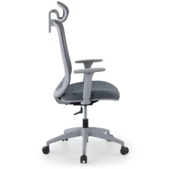 Sedia operativa professionale Task con poggiatesta e design arrotondato