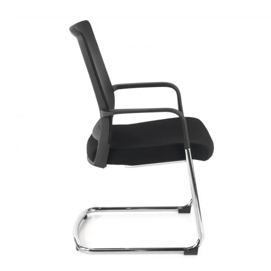 Sedia Ospiti Ufficio Bali, schienale in rete ergonomico