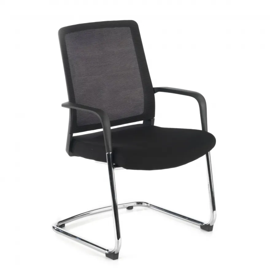 Sedia Ospiti Ufficio Bali, schienale in rete ergonomico