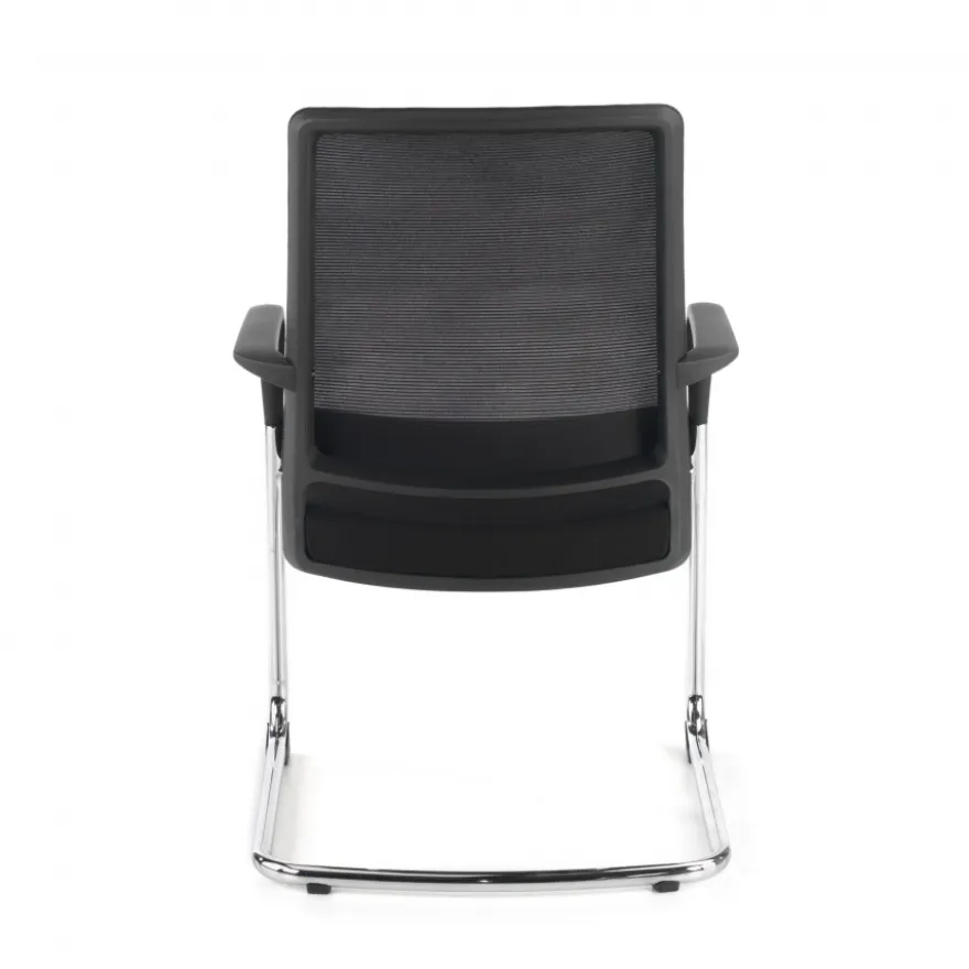 Sedia Ospiti Ufficio Bali, schienale in rete ergonomico