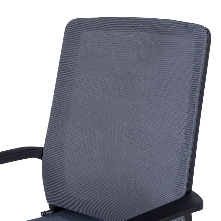 Sedia Ospiti Ufficio Bali, schienale in rete ergonomico