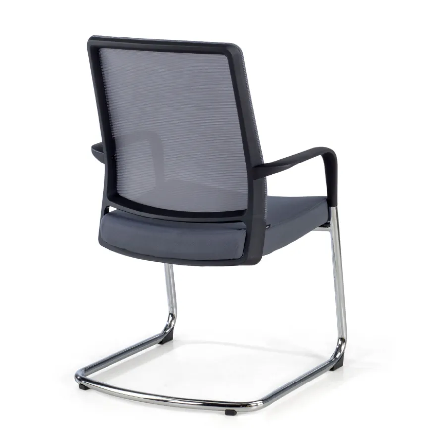Sedia Ospiti Ufficio Bali, schienale in rete ergonomico