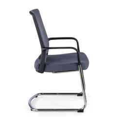 Sedia Ospiti Ufficio Bali, schienale in rete ergonomico