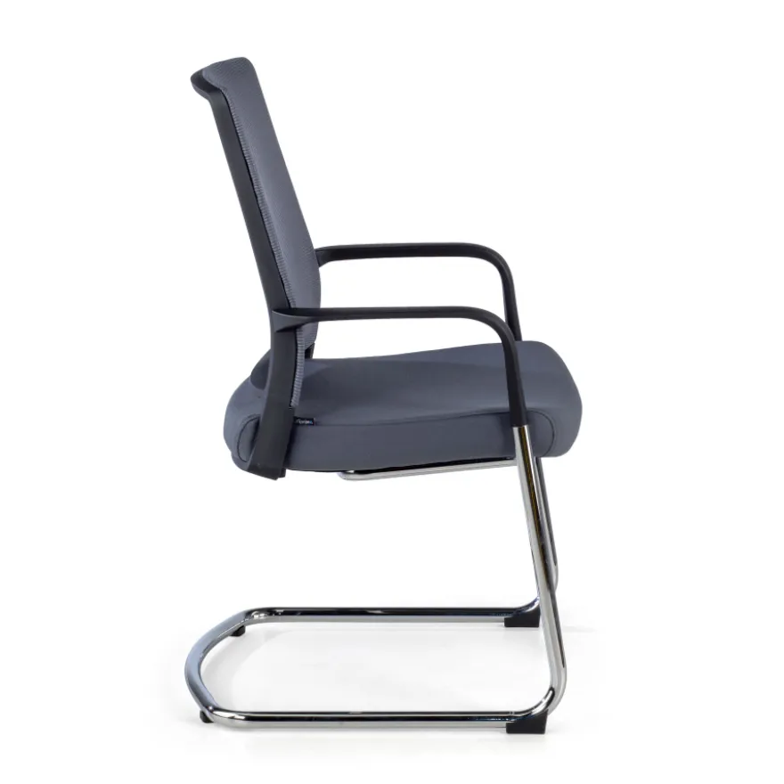 Sedia Ospiti Ufficio Bali, schienale in rete ergonomico