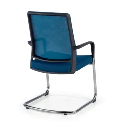 Sedia Ospiti Ufficio Bali, schienale in rete ergonomico