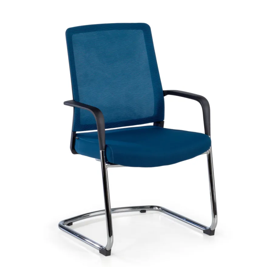 Sedia Ospiti Ufficio Bali, schienale in rete ergonomico
