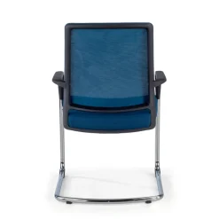 Sedia Ospiti Ufficio Bali, schienale in rete ergonomico