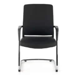 Sedia Ospiti Ufficio Bali, schienale ergonomico similpelle