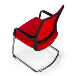 Sedia Ospiti Ufficio Bali, schienale in rete ergonomico
