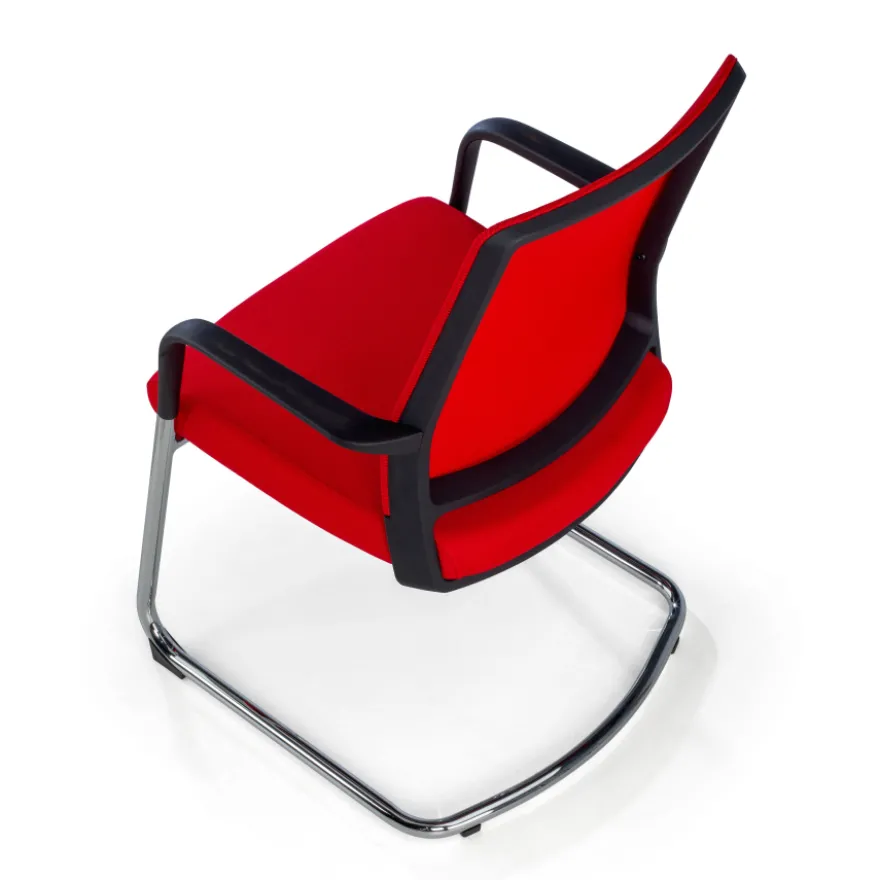 Sedia Ospiti Ufficio Bali, schienale in rete ergonomico