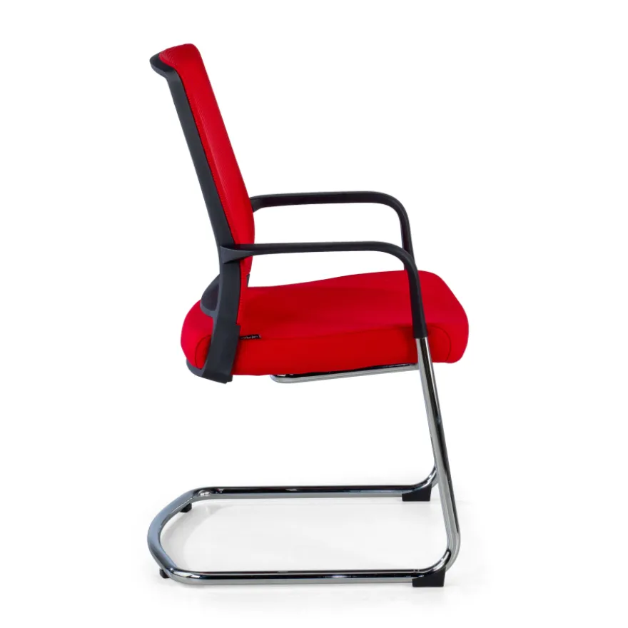 Sedia Ospiti Ufficio Bali, schienale in rete ergonomico