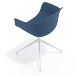 Sedia per Riunioni Alice, base piramidale