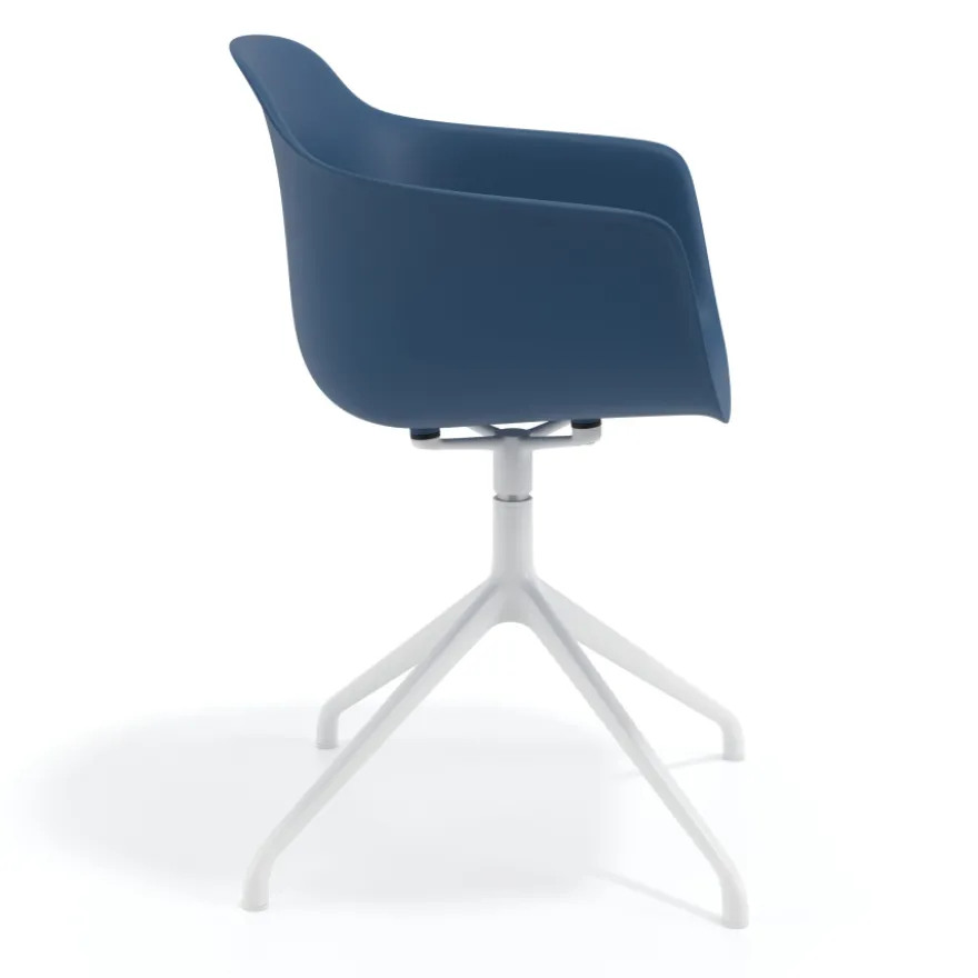 Sedia per Riunioni Alice, base piramidale