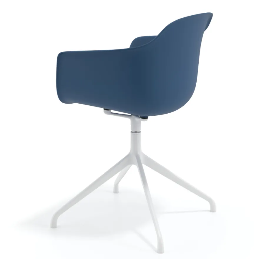 Sedia per Riunioni Alice, base piramidale