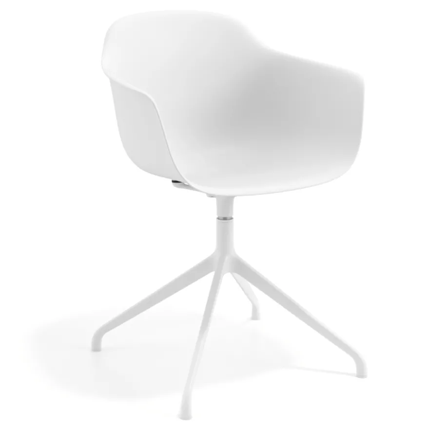 Sedia per Riunioni Alice, base piramidale