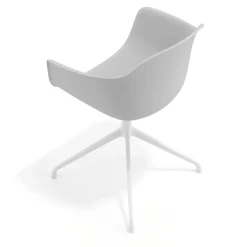 Sedia per Riunioni Alice, base piramidale