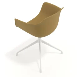 Sedia per Riunioni Alice, base piramidale