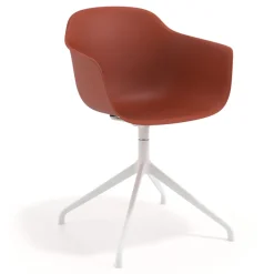 Sedia per Riunioni Alice, base piramidale