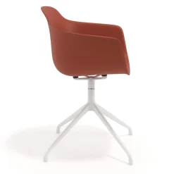 Sedia per Riunioni Alice, base piramidale
