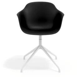 Sedia per Riunioni Alice, base piramidale
