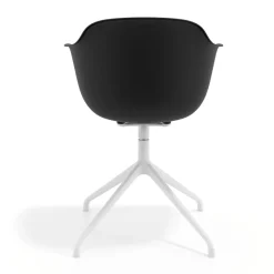 Sedia per Riunioni Alice, base piramidale