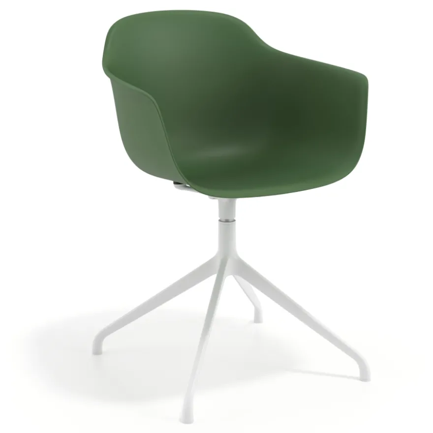 Sedia per Riunioni Alice, base piramidale