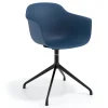 Sedia per Riunioni Alice, base piramidale