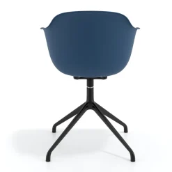 Sedia per Riunioni Alice, base piramidale