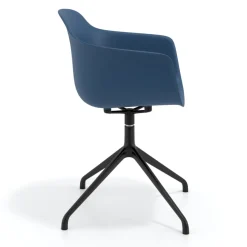 Sedia per Riunioni Alice, base piramidale