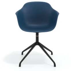 Sedia per Riunioni Alice, base piramidale