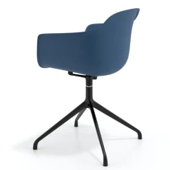 Sedia per Riunioni Alice, base piramidale