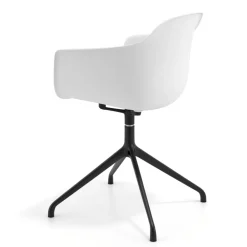 Sedia per Riunioni Alice, base piramidale