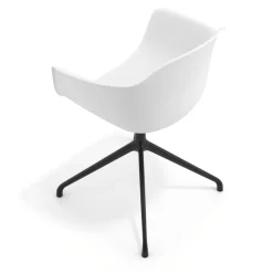Sedia per Riunioni Alice, base piramidale