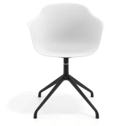 Sedia per Riunioni Alice, base piramidale