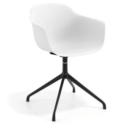 Sedia per Riunioni Alice, base piramidale