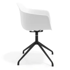 Sedia per Riunioni Alice, base piramidale