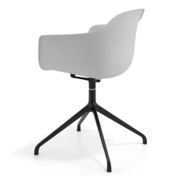 Sedia per Riunioni Alice, base piramidale