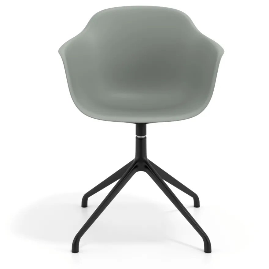 Sedia per Riunioni Alice, base piramidale
