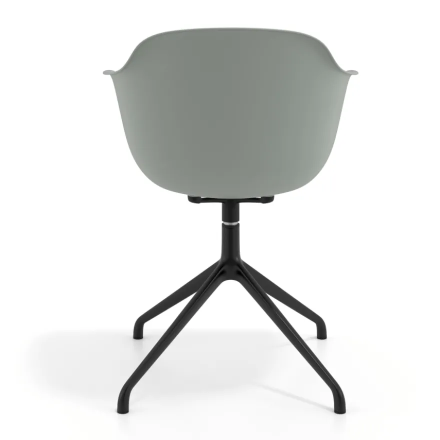 Sedia per Riunioni Alice, base piramidale