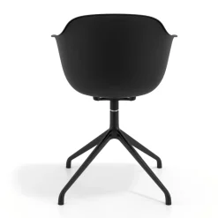 Sedia per Riunioni Alice, base piramidale