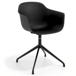 Sedia per Riunioni Alice, base piramidale