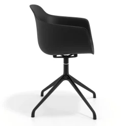 Sedia per Riunioni Alice, base piramidale