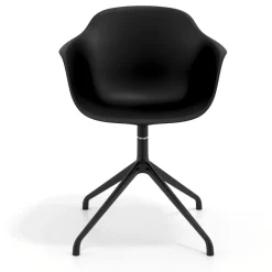 Sedia per Riunioni Alice, base piramidale